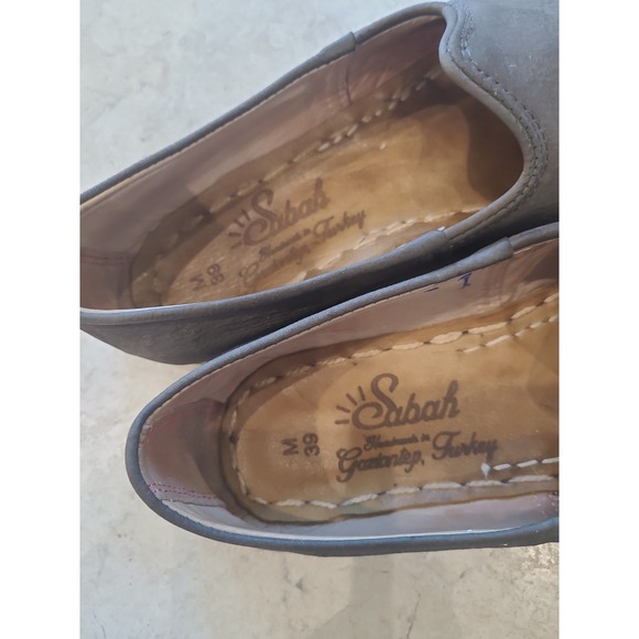 Sabah Leather Handmade  Loafers Ashland Gray Men SZ 39 US 7.5-8 quiet luxury - Picture 5 of 11